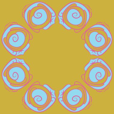 Soyut basit güllerin kusursuz deseni