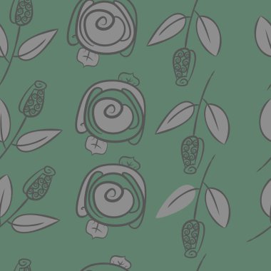 Soyut basit güllerin kusursuz deseni