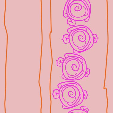 Soyut basit güllerin kusursuz deseni