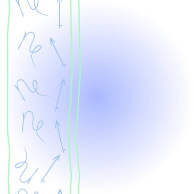 Soyut basit kaligrafi dikişsiz desen