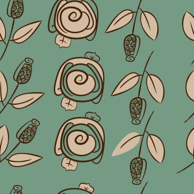 Soyut basit güllerin kusursuz deseni