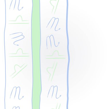 Soyut basit kaligrafi dikişsiz desen