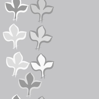 Soyut basit yaprakların kusursuz deseni