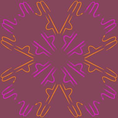 Soyut basit kaligrafi dikişsiz desen