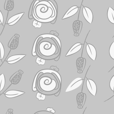 Soyut basit güllerin kusursuz deseni