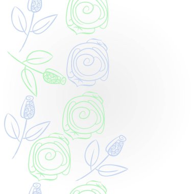 Soyut basit güllerin kusursuz deseni