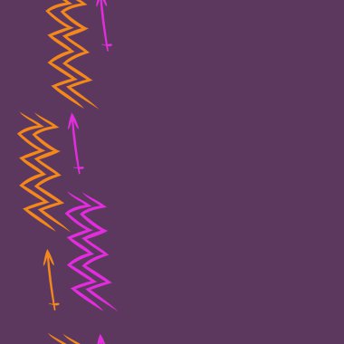 Soyut basit kaligrafi dikişsiz desen