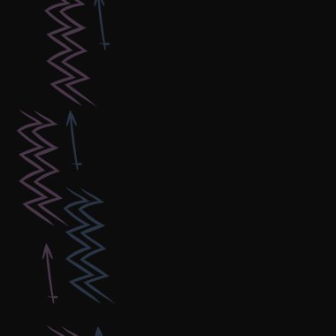 Soyut basit kaligrafi dikişsiz desen