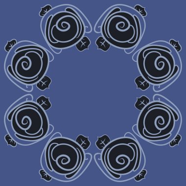 Soyut basit güllerin kusursuz deseni