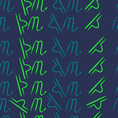 Burçlar, karalamalar, akrep, terazi, kopya alanı deseni. 