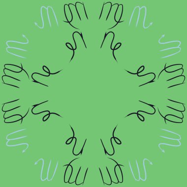 Burçlar, karalamalar, kanser, akrep, kopya alanı dairesel desen