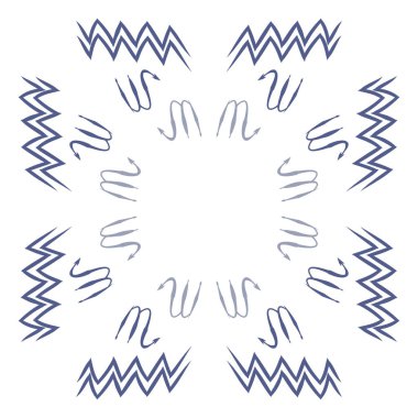 Soyut basit kaligrafi dikişsiz desen