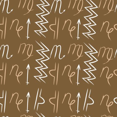 Soyut basit burçların kusursuz deseni 