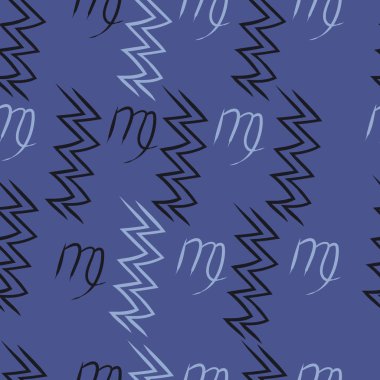 Soyut basit kaligrafi ve dalgaların kusursuz deseni