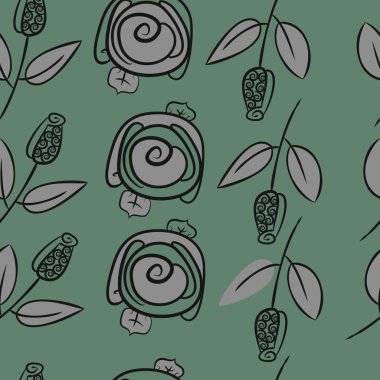 Soyut basit güllerin kusursuz deseni