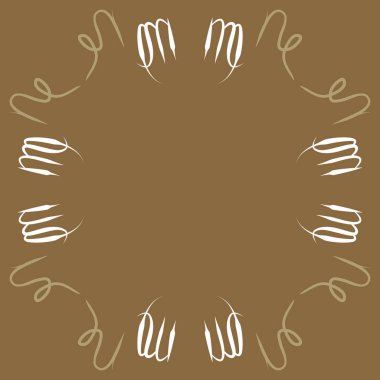 Soyut basit kaligrafi dikişsiz desen