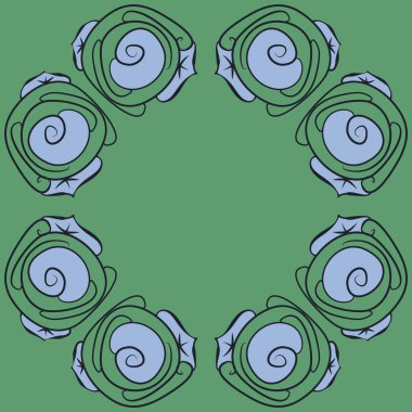 Soyut basit güllerin kusursuz deseni