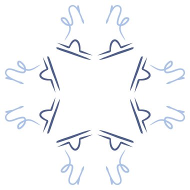 Soyut basit kaligrafi dikişsiz desen