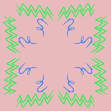 Soyut basit kaligrafi dikişsiz desen