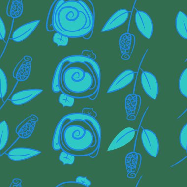 Soyut basit güllerin kusursuz deseni