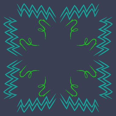 Soyut basit kaligrafi dikişsiz desen