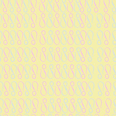 Soyut basit kaligrafi dikişsiz desen