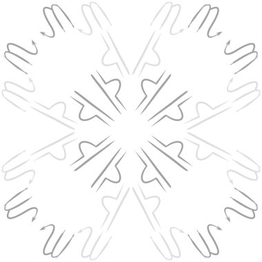 Soyut basit kaligrafi dikişsiz desen