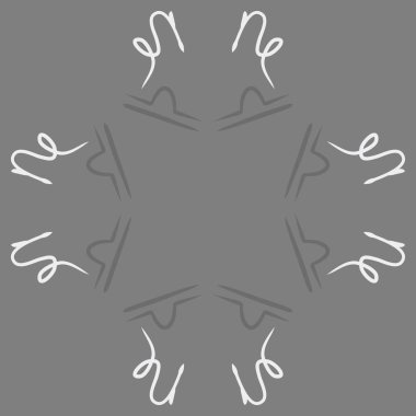 Soyut basit kaligrafi dikişsiz desen