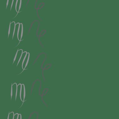 Soyut basit kaligrafi dikişsiz desen