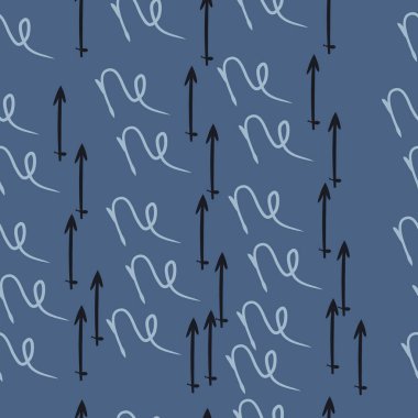 zodyak işaretleri, doodles, akrep kopya alanı nın dikişsiz desen