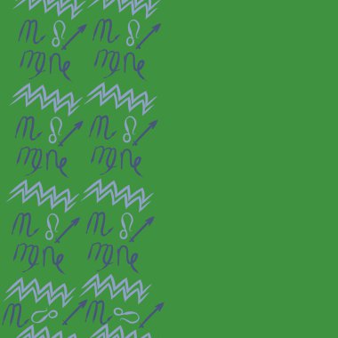 Soyut basit kaligrafi dikişsiz desen