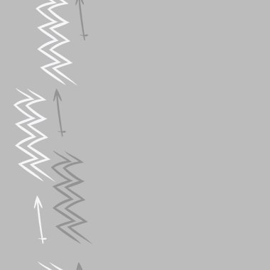 Soyut basit kaligrafi dikişsiz desen