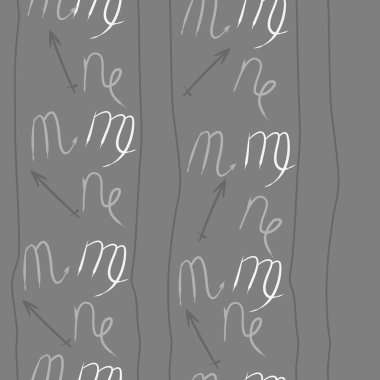 Akrep burçları şarkı lar, arka planda karalamalar