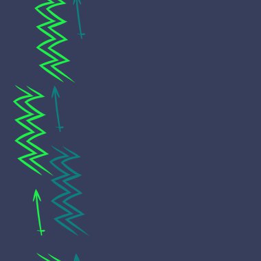 Soyut basit kaligrafi dikişsiz desen