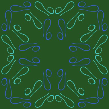 Soyut basit kaligrafi dikişsiz desen