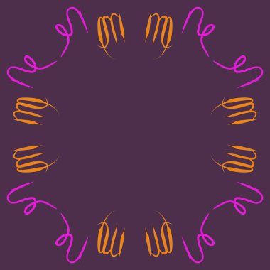 Soyut basit kaligrafi dikişsiz desen