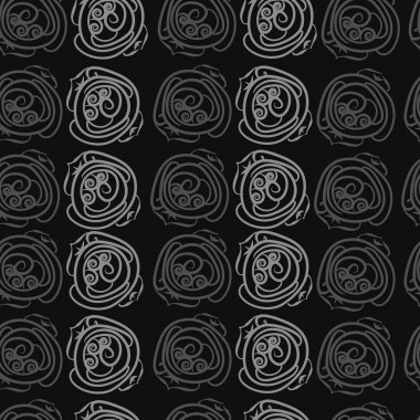 Soyut basit güllerin kusursuz deseni