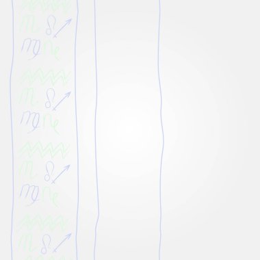 Soyut basit kaligrafi ve dalgaların kusursuz deseni