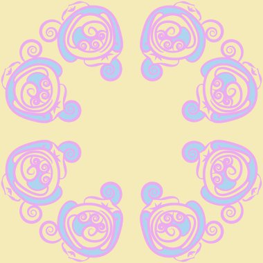 Soyut basit güllerin kusursuz deseni