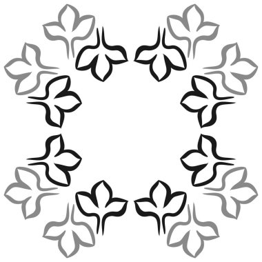 Soyut basit çiçeklerin kusursuz deseni