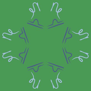 Soyut basit kaligrafi dikişsiz desen