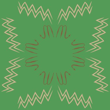 Soyut basit kaligrafi dikişsiz desen