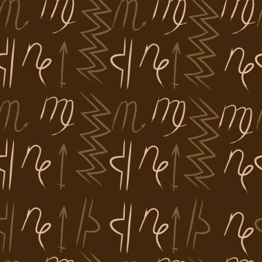 Soyut basit burçların kusursuz deseni 