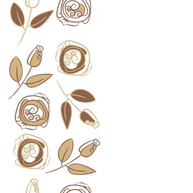 Soyut basit güllerin kusursuz deseni