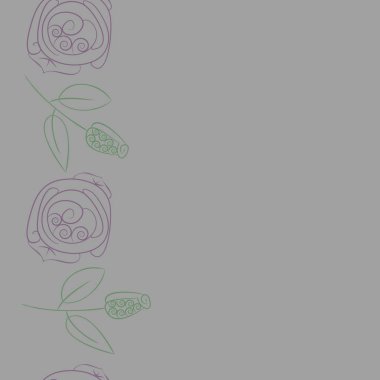 Soyut basit çiçeklerin kusursuz deseni