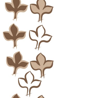 Soyut basit yaprakların kusursuz deseni