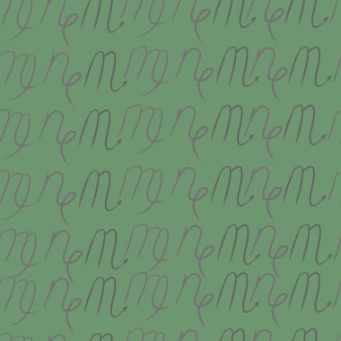 Soyut basit kaligrafi dikişsiz desen