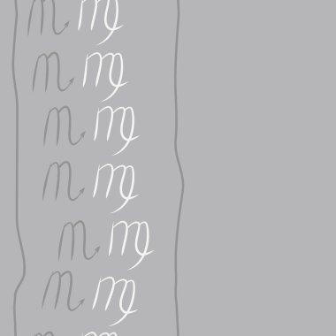 Akrep burçları şarkı lar, arka planda karalamalar