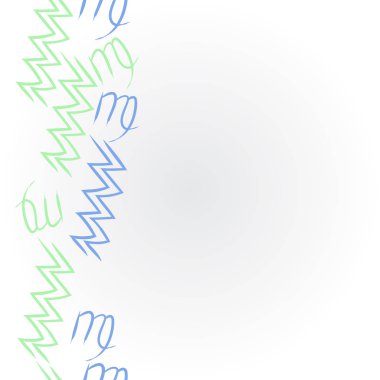  burçlar, doodle, akrep, kopya alanı desen. 