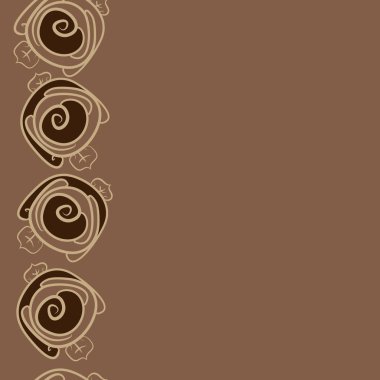 Dikişsiz soyut renkli çiçek deseni